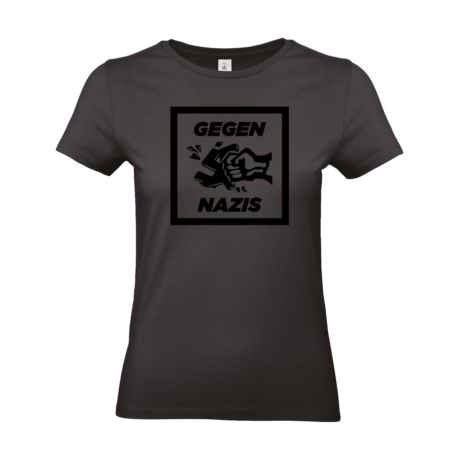 T-Shirt tailliert »Gegen Nazis Black Edition«         