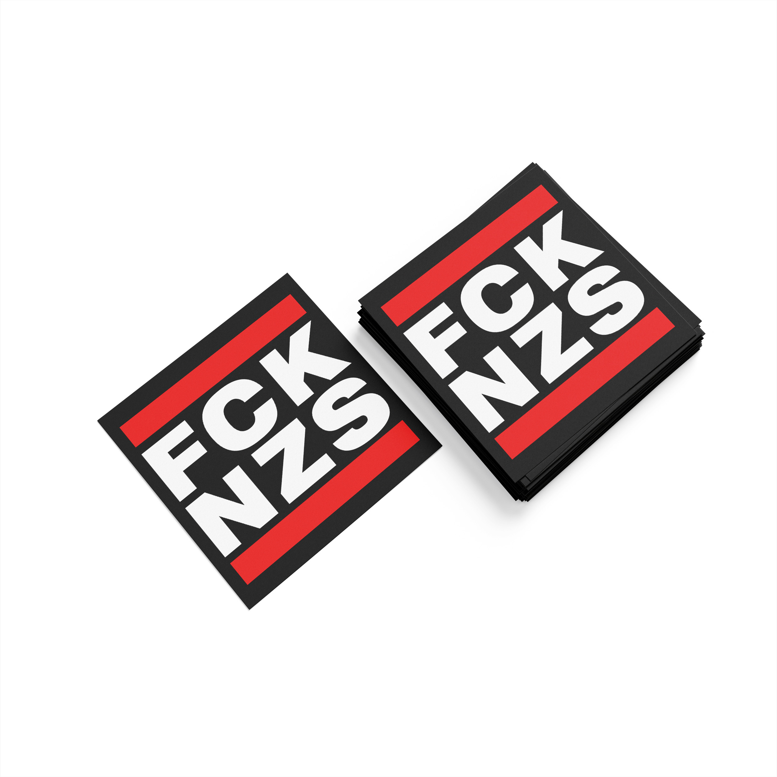 Aufkleber »FCK NZS« (10,5 x 10,5 cm)   