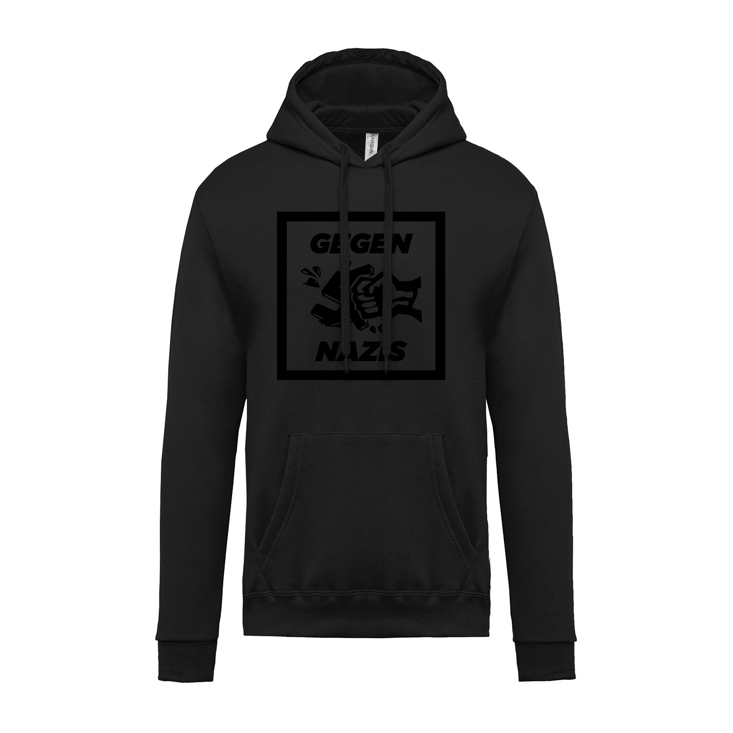 Hoodie »Gegen Nazis Black Edition«           