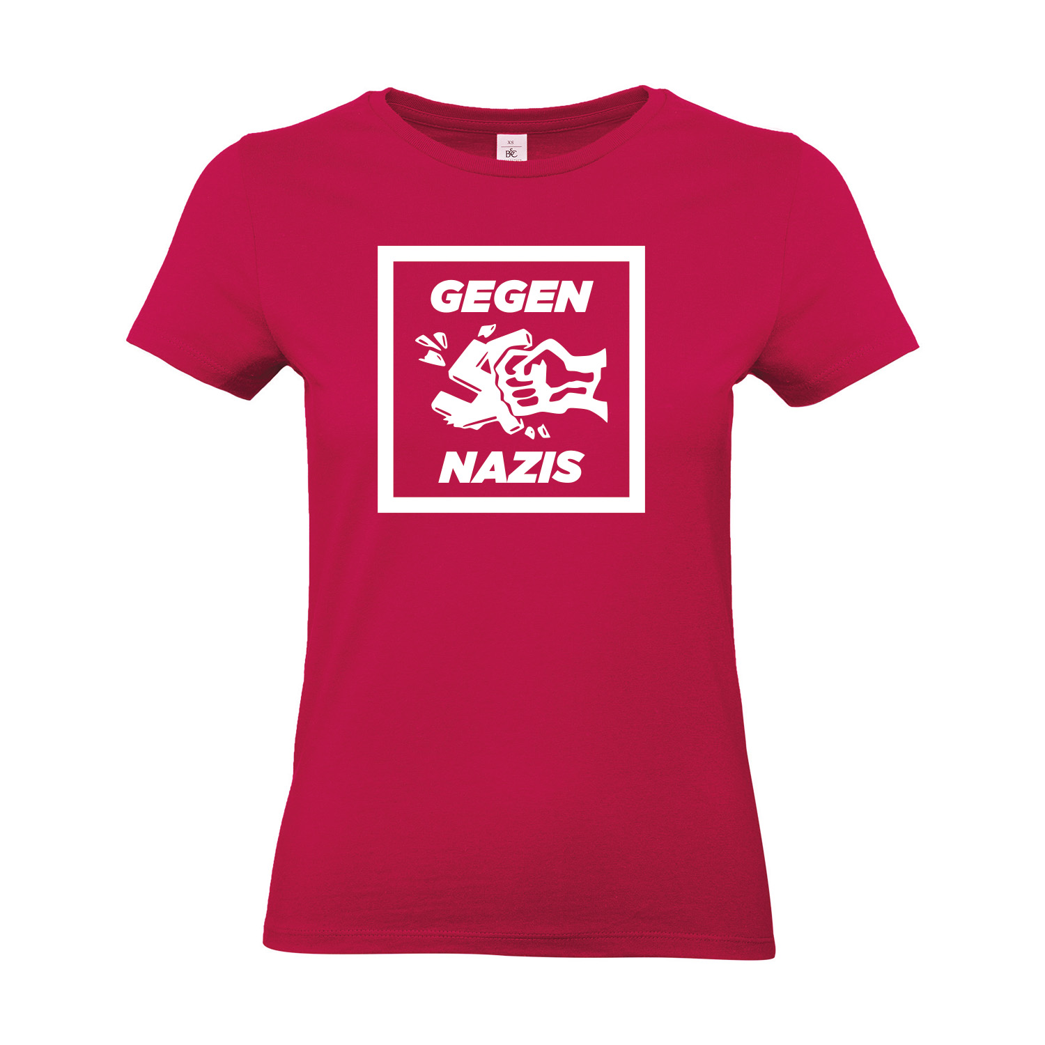 T-Shirt tailliert »Gegen Nazis«         