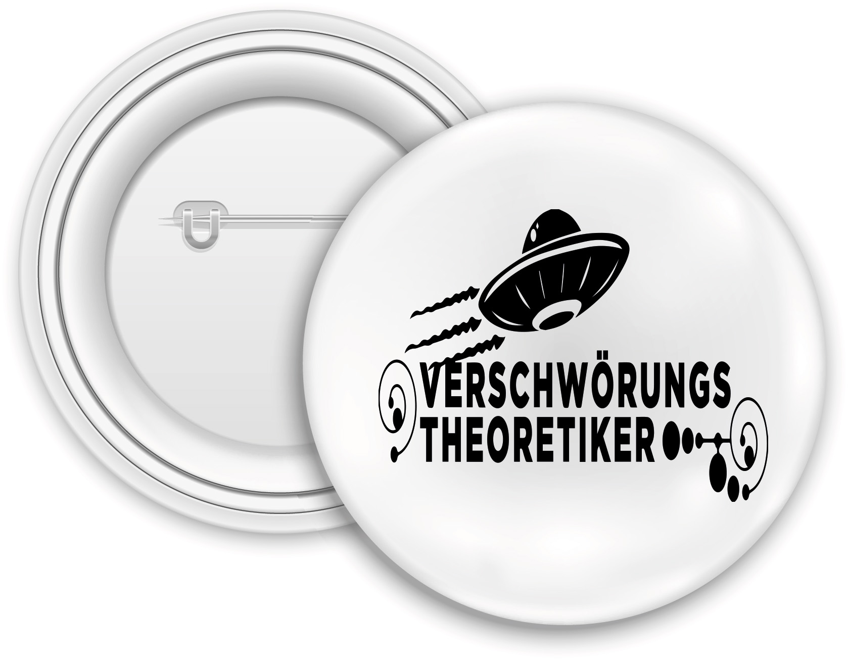 Button »Verschwörungstheoretiker« (32mm)        