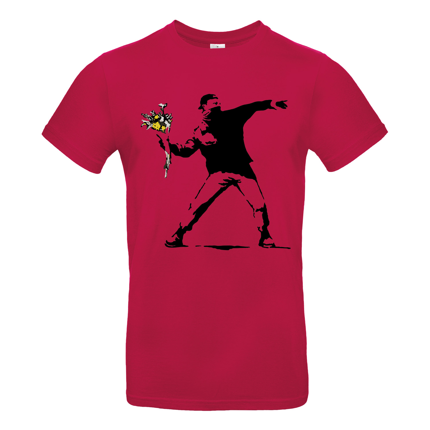 T-Shirt »Banksy Blumenwerfer «               