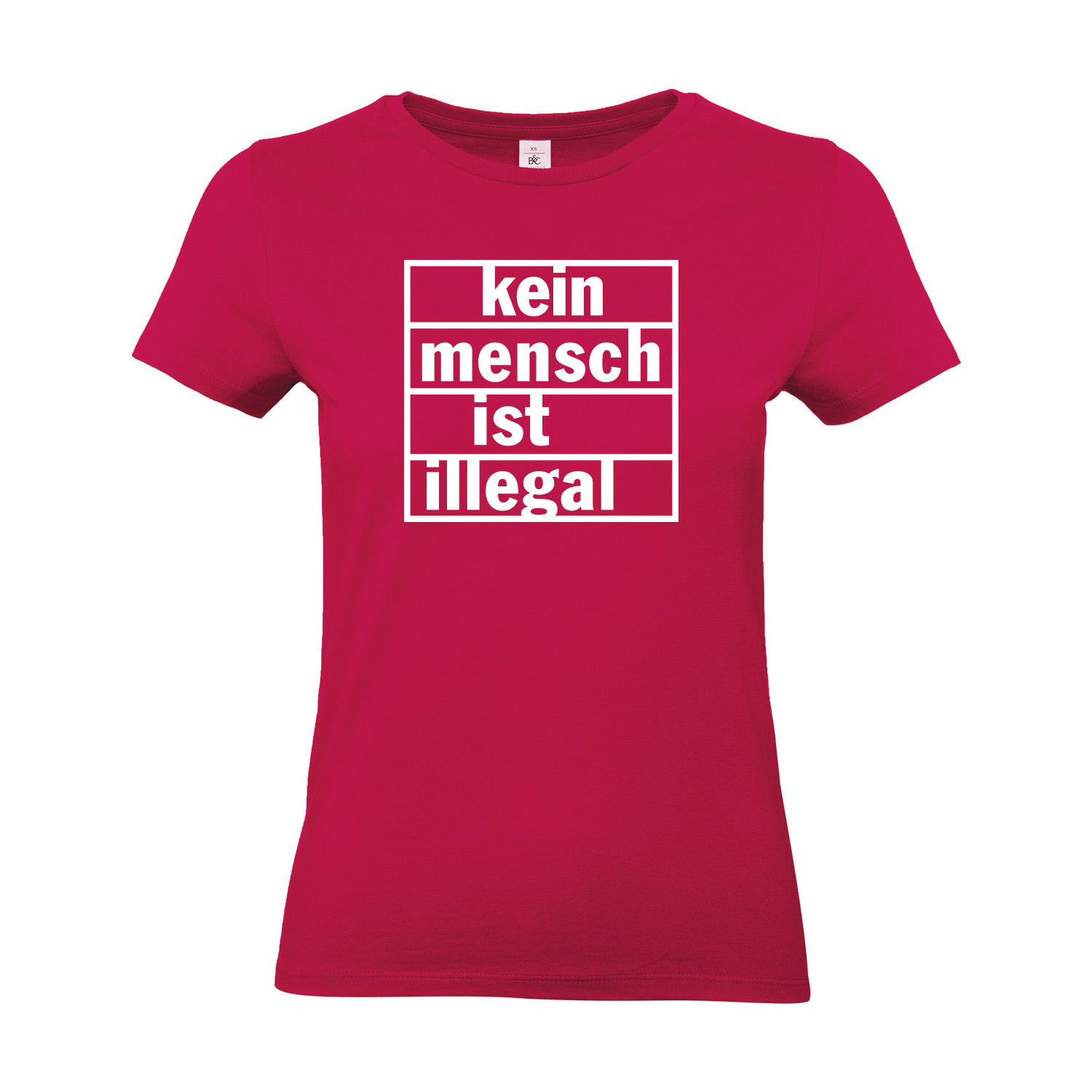 T-Shirt tailliert »Kein Mensch ist illegal«        