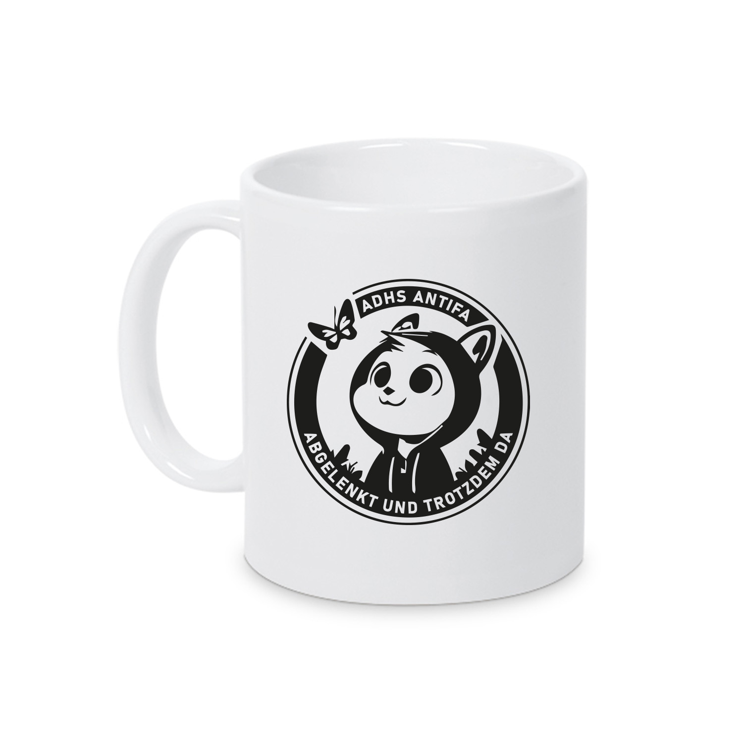 Tasse »ADHS Antifa Eichhörnchen«           