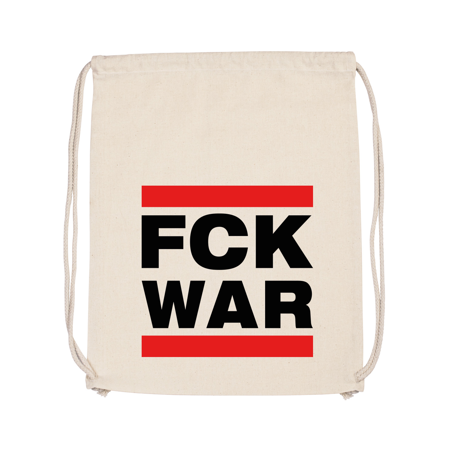 Turnbeutel »FCK WAR«    