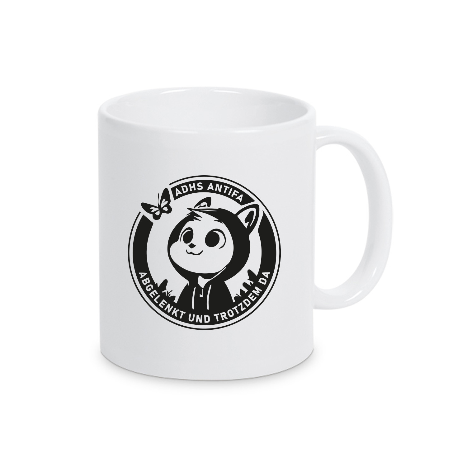 Tasse »ADHS Antifa Eichhörnchen«           
