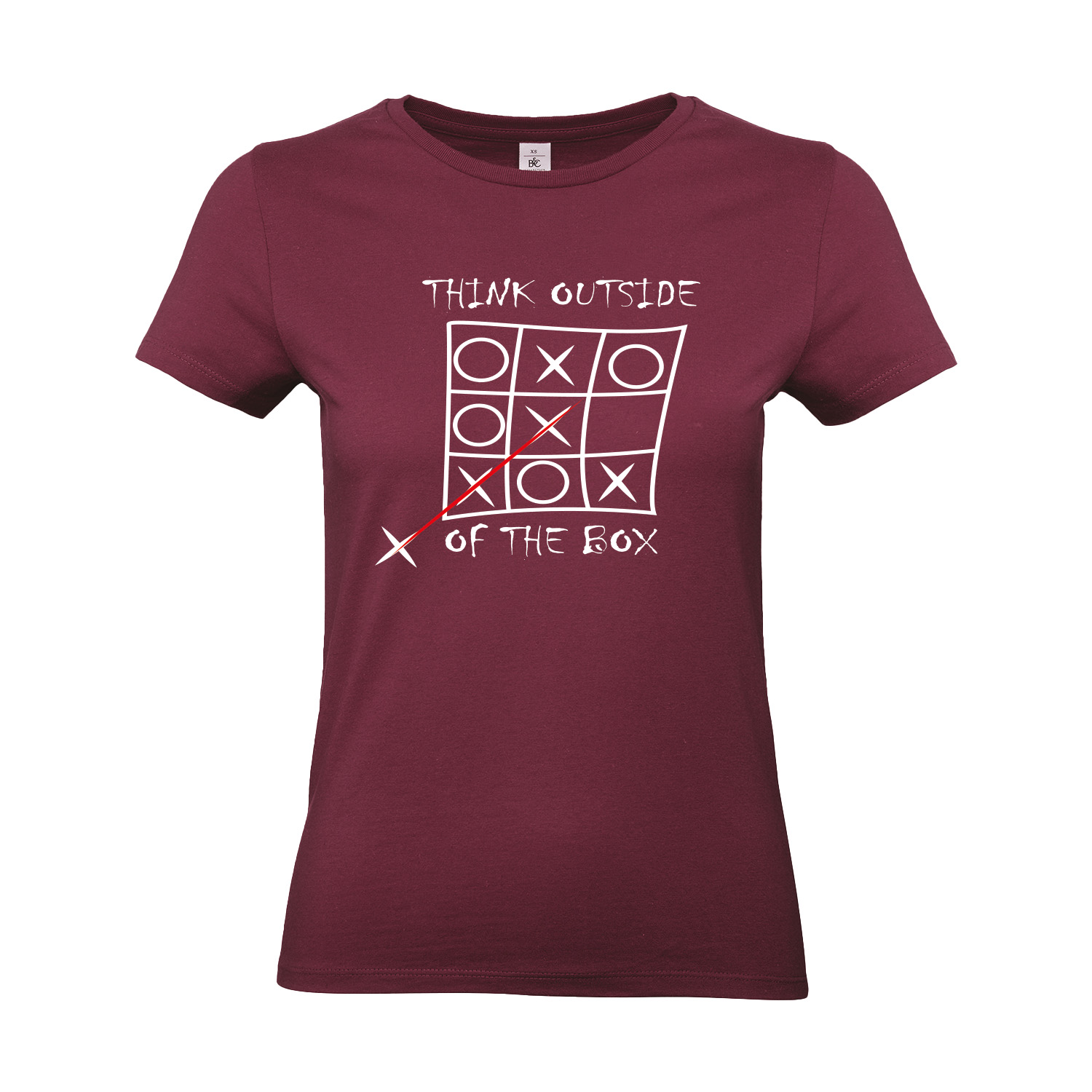 T-Shirt tailliert »Think outside the box«        