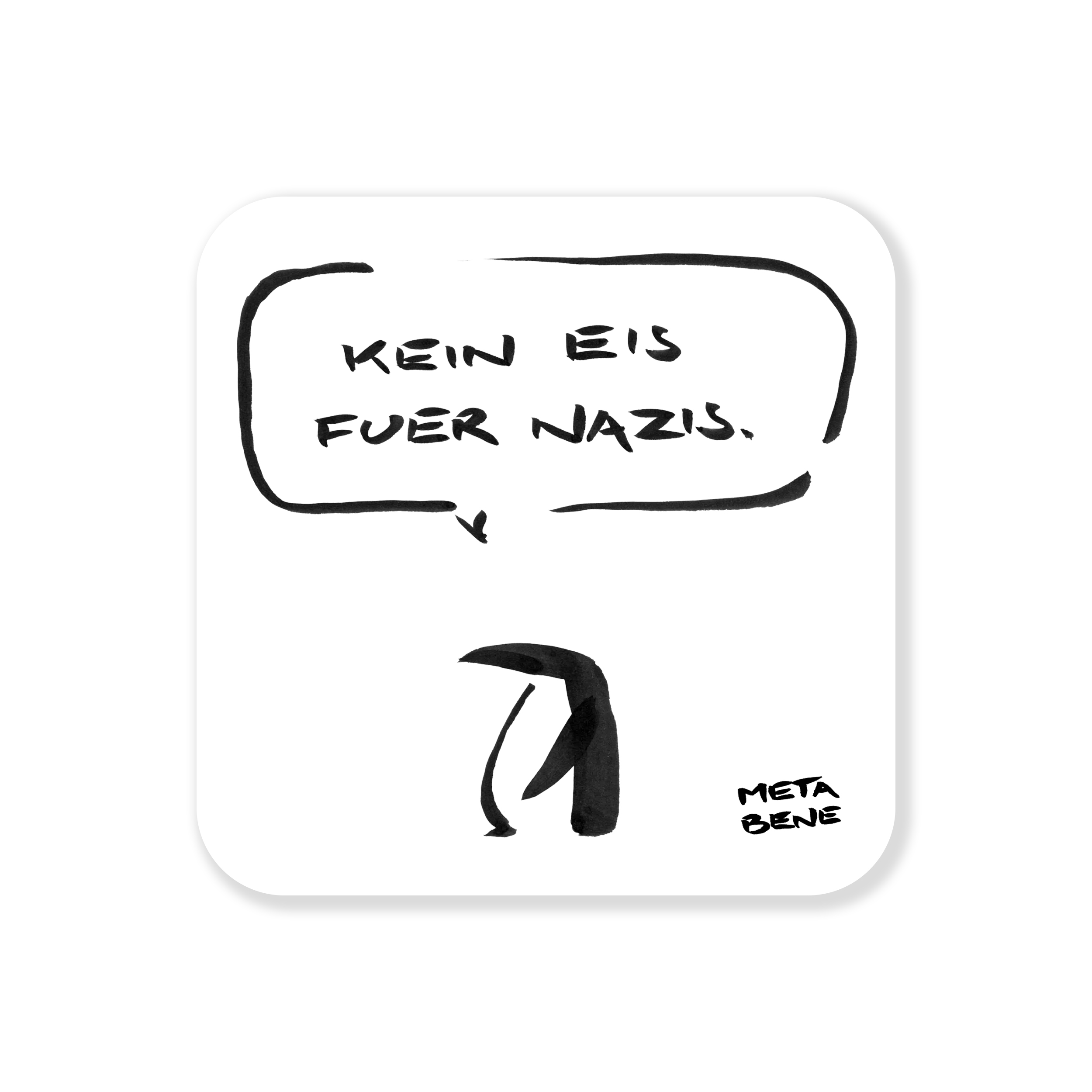 Kühlschrankmagnet »Kein Eis für Nazis«            